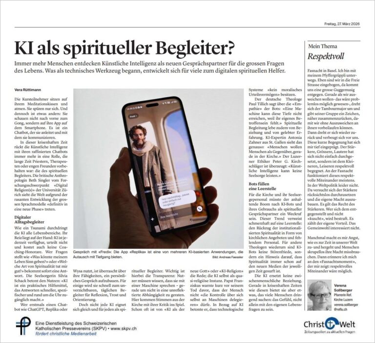 KI als spiritueller Begleiter?