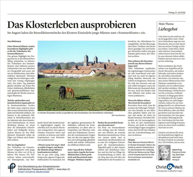 Das Klosterleben ausprobieren