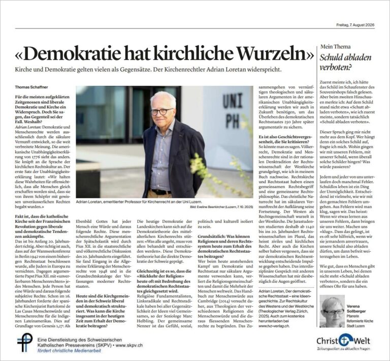 «Demokratie hat kirchliche Wurzeln»