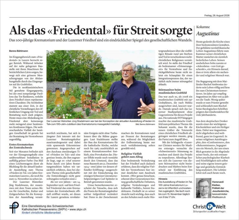 Als das «Friedental» für Streit sorgte