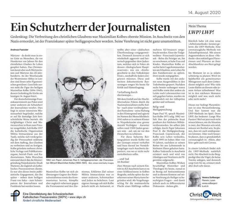 Ein Schutzherr der Journalisten