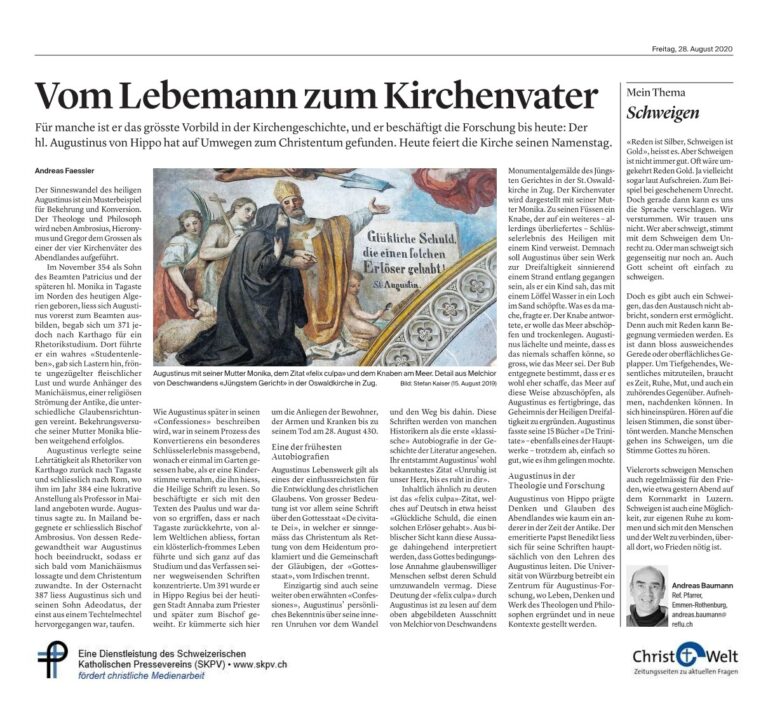 Vom Lebemann zum Kirchenvater