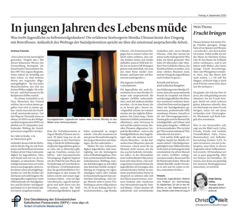 In jungen Jahren des Lebens müde