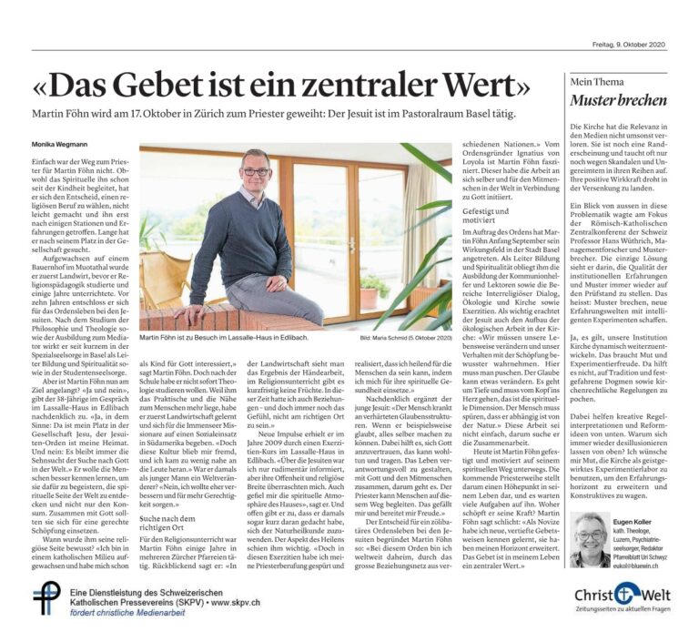 «Das Gebet ist ein zentraler Wert»