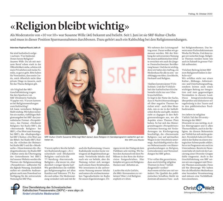 «Religion bleibt wichtig»