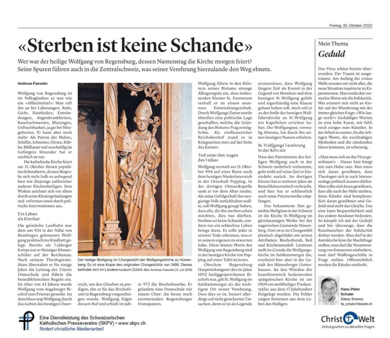 «Sterben ist keine Schande»