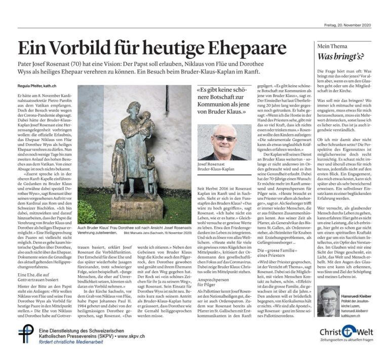 Ein Vorbild für heutige Ehepaare