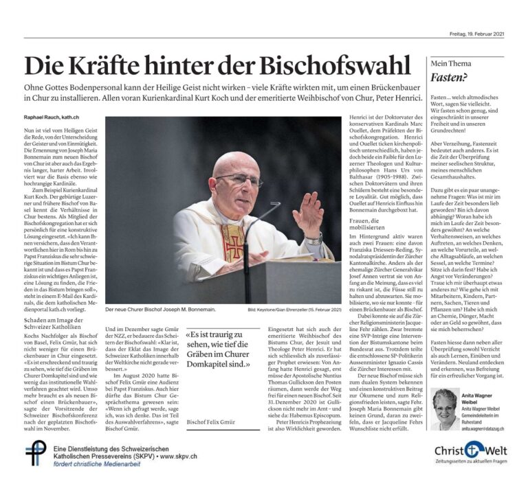 Die Kräfte hinter der Bischofswahl