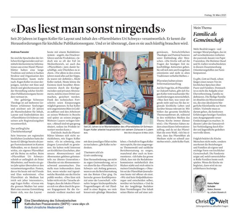 «Das liest man sonst nirgends»