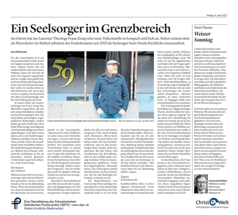 Ein Seelsorger im Grenzbereich