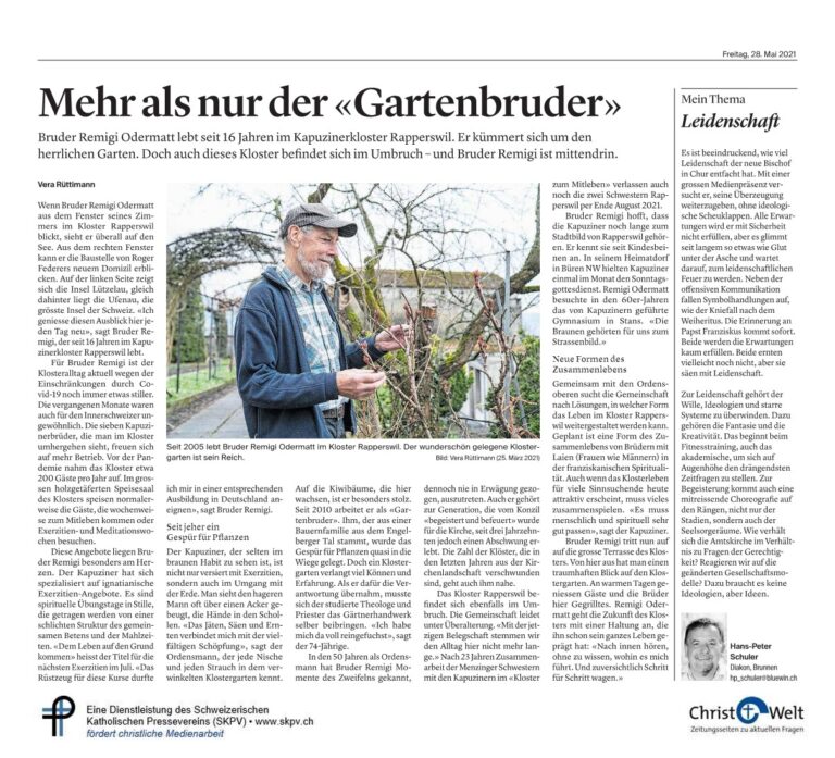 Mehr als nur der «Gartenbruder»