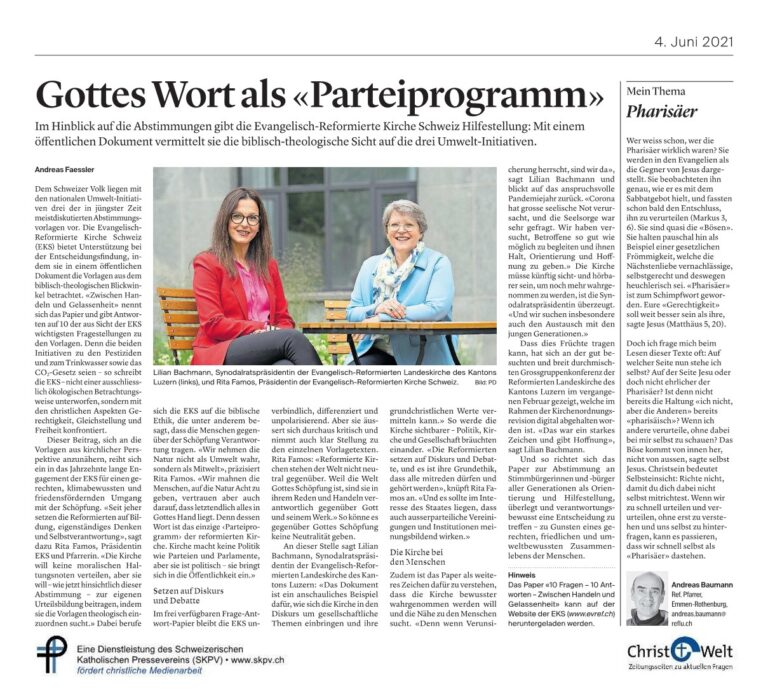 Gottes Wort als «Parteiprogramm»