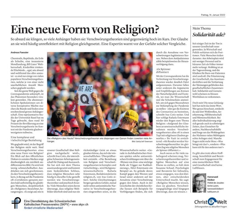Eine neue Form von Religion?