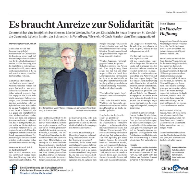 Es braucht Anreize zur Solidarität