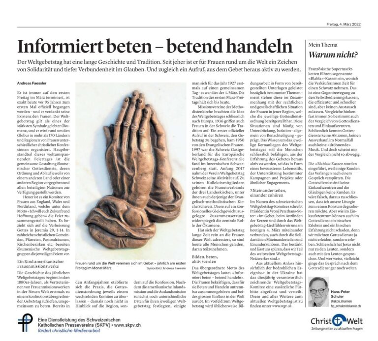 Informiert beten – betend handeln