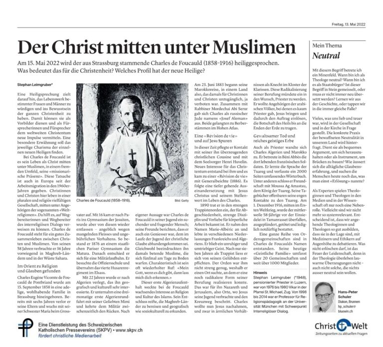 Der Christ mitten unter Muslimen