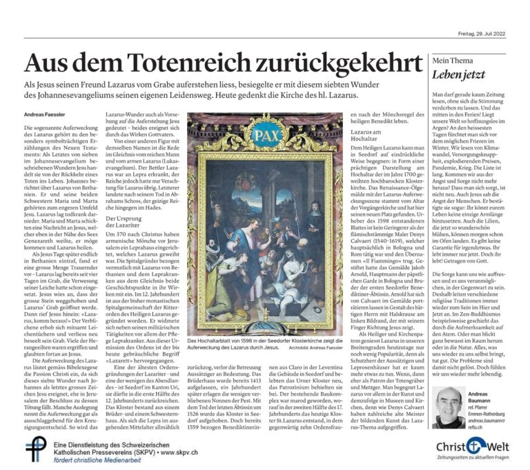 Aus dem Totenreich zurückgekehrt